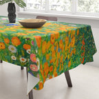 Gustav Klimt Flower Garden Tablecloth Gallery Image 3