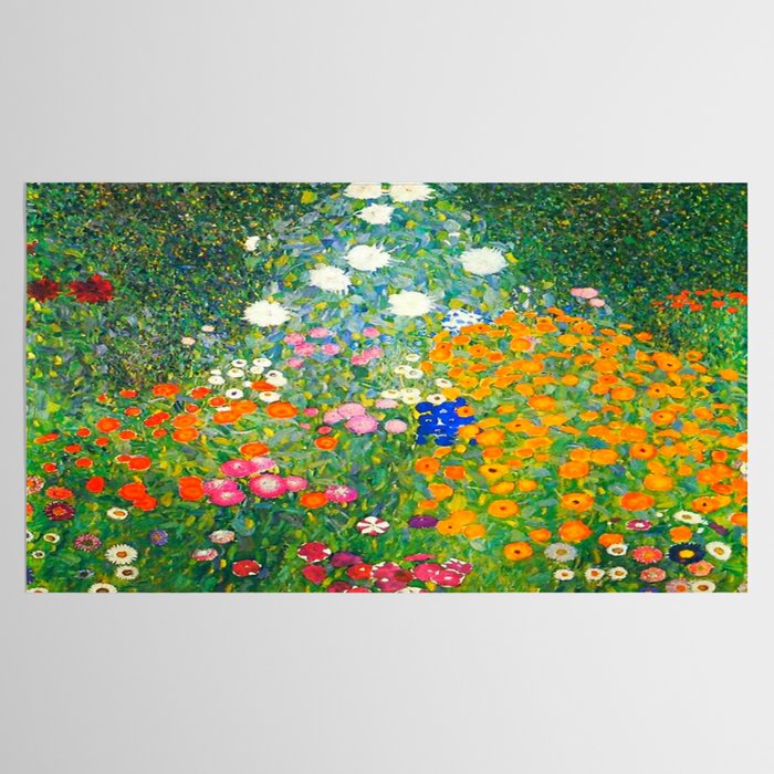 Gustav Klimt Flower Garden Tablecloth Gallery Image 2