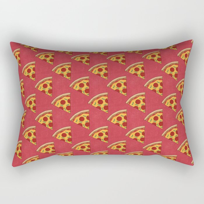 FAST FOOD / Pizza - pattern Rectangular Pillow Gallery Image 2