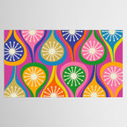 Colorful Mid Century Modern Atomic Drops Fun Retro Pattern Tablecloth Gallery Image 2
