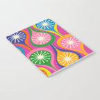 Colorful Mid Century Modern Atomic Drops Fun Retro Pattern Notebook Gallery Image 2