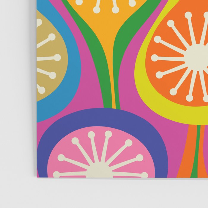 Colorful Mid Century Modern Atomic Drops Fun Retro Pattern Poster Gallery Image 3
