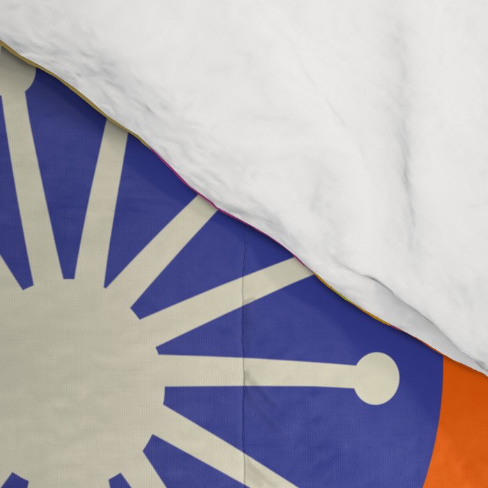 Colorful Mid Century Modern Atomic Drops Fun Retro Pattern Comforter Gallery Image 4