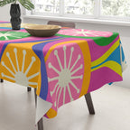 Colorful Mid Century Modern Atomic Drops Fun Retro Pattern Tablecloth Gallery Image 3