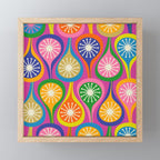 Colorful Mid Century Modern Atomic Drops Fun Retro Pattern Mini Art Print Gallery Image 1