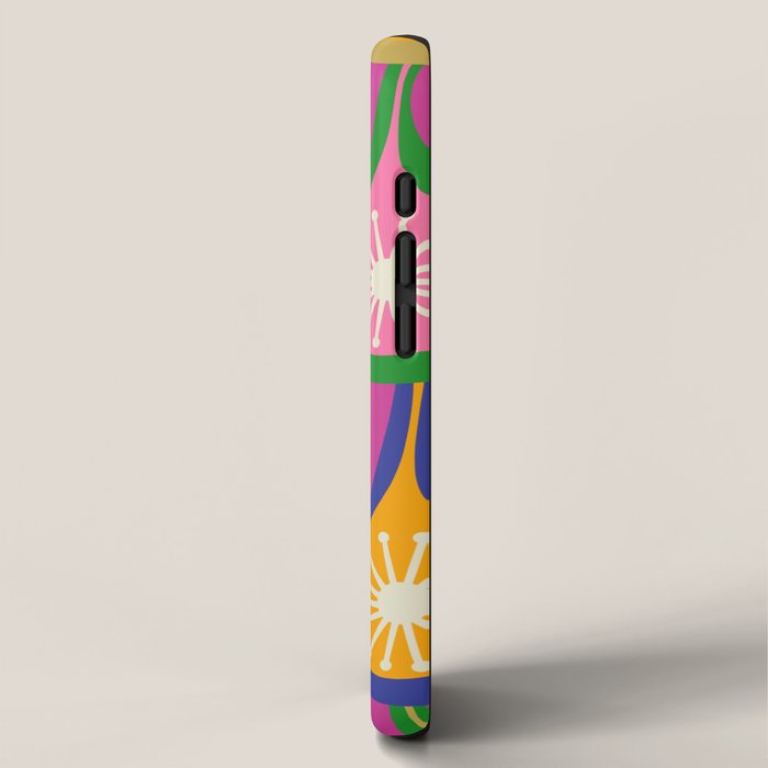 Colorful Mid Century Modern Atomic Drops Fun Retro Pattern iPhone Case Gallery Image 2