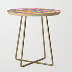 Colorful Mid Century Modern Atomic Drops Fun Retro Pattern Side Table Gallery Image 1
