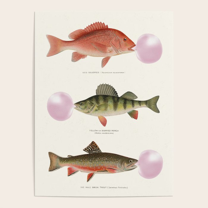 Bubblegum Fish Poster Gallery Image 1