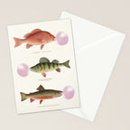 Bubblegum Fish Stationery Card Gallery Image 2