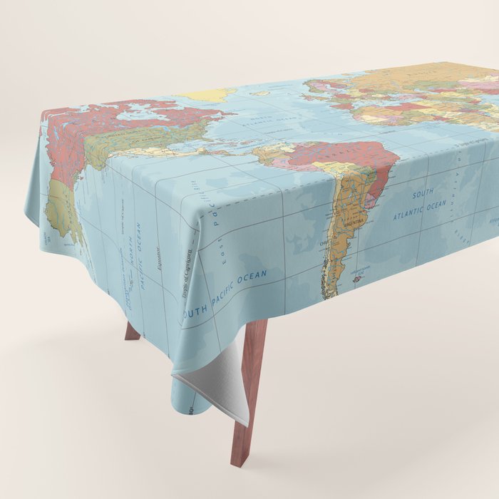 World Map Tablecloth Gallery Image 1
