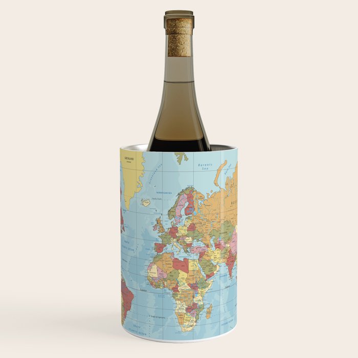 World Map Wine Chiller Gallery Image 1