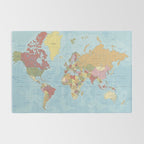 World Map Rug Gallery Image 2