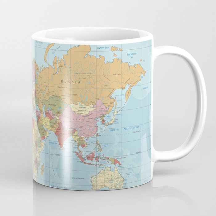 World Map Coffee Mug Gallery Image 1