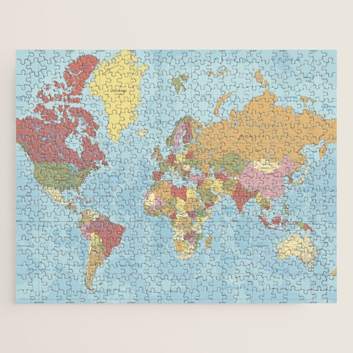 World Map Jigsaw Puzzle Gallery Image 1