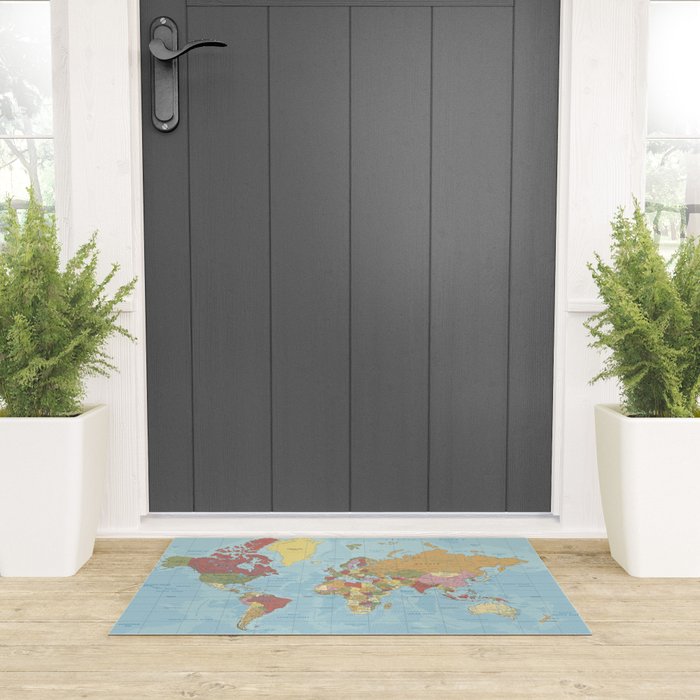 World Map Welcome Mat Gallery Image 3
