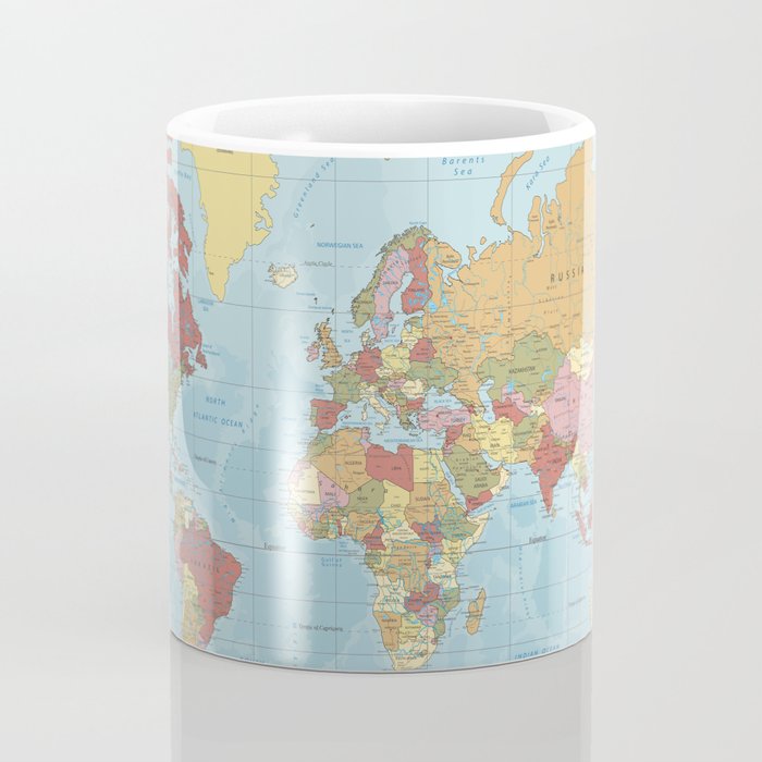 World Map Coffee Mug Gallery Image 4