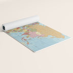 World Map Yoga Mat Gallery Image 2
