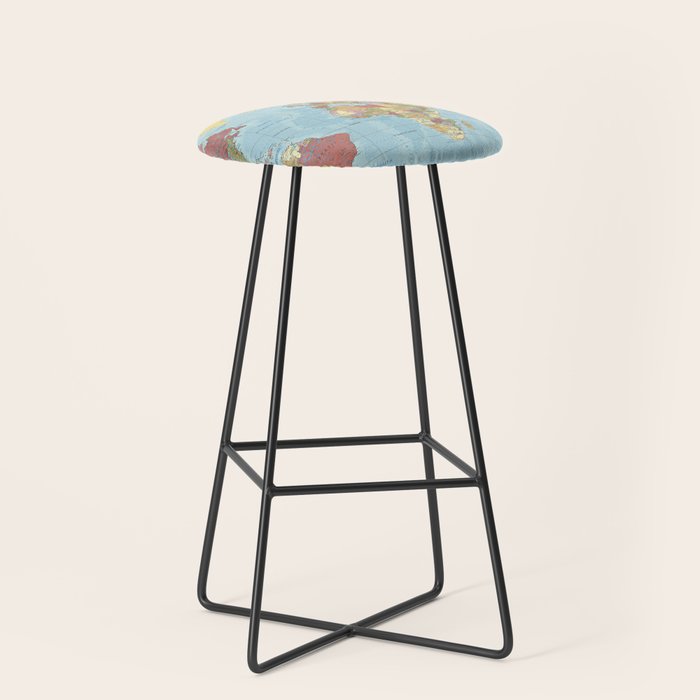 World Map Stool Gallery Image 1