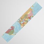 World Map Table Runner Gallery Image 3