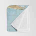 World Map Throw Blanket Gallery Image 3