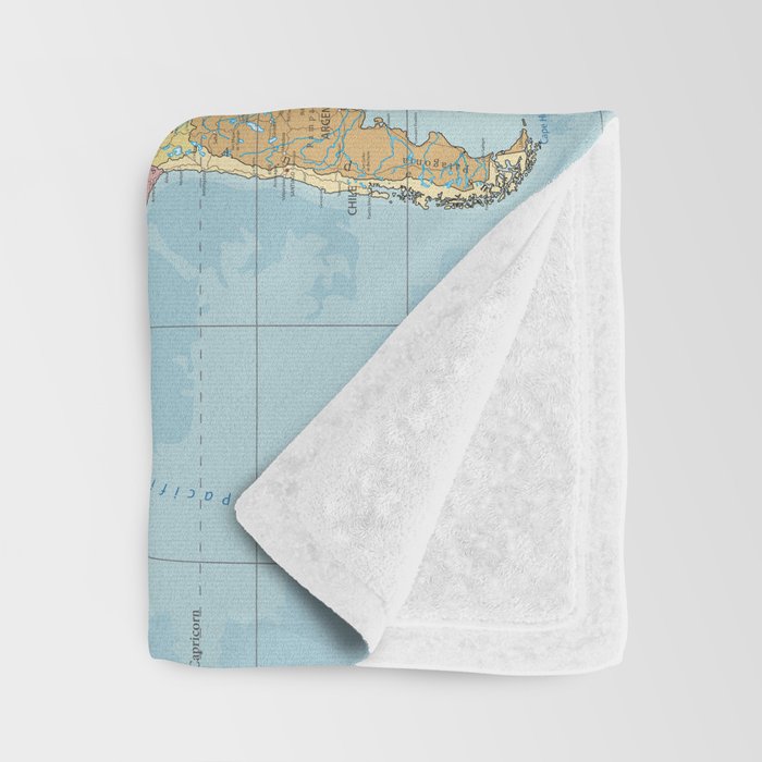 World Map Throw Blanket Gallery Image 3