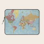 World Map Laptop Sleeve Gallery Image 1