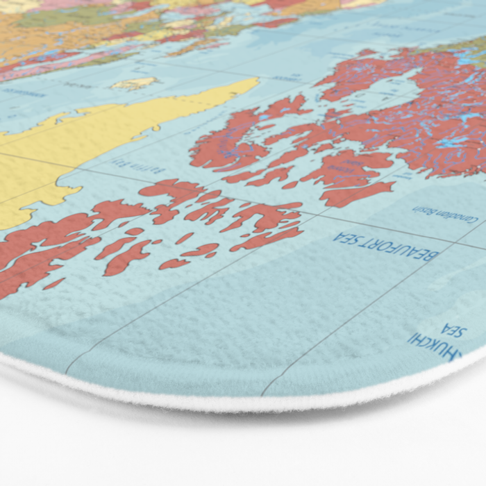 World Map Bath Mat Gallery Image 3