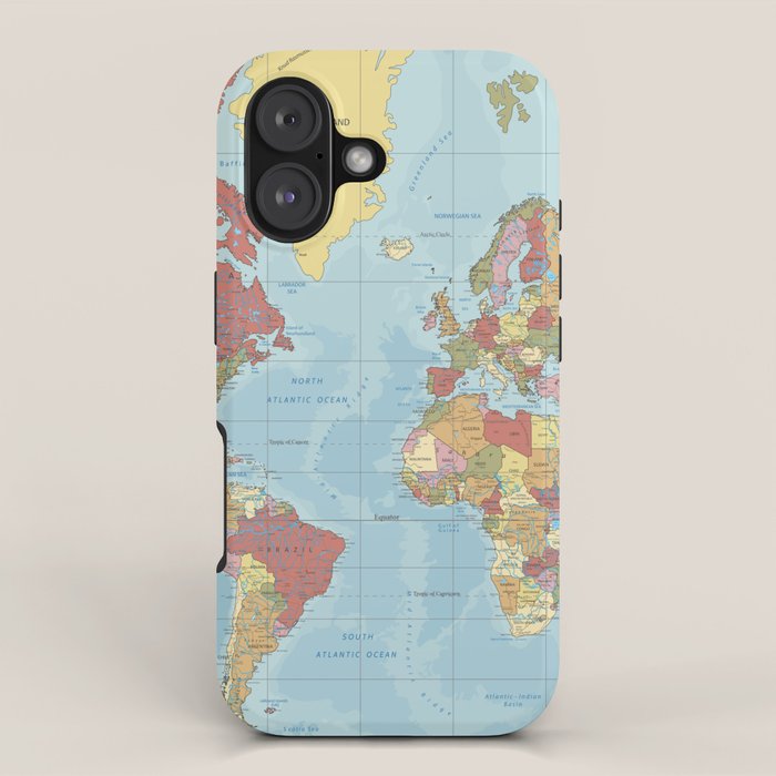 World Map iPhone Case Gallery Image 1