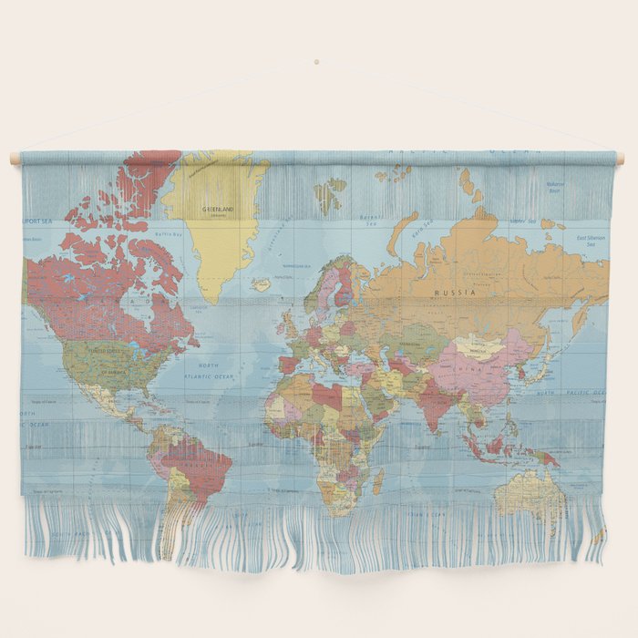 World Map Wall Hanging Gallery Image 1