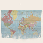 World Map Wall Hanging Gallery Image 1