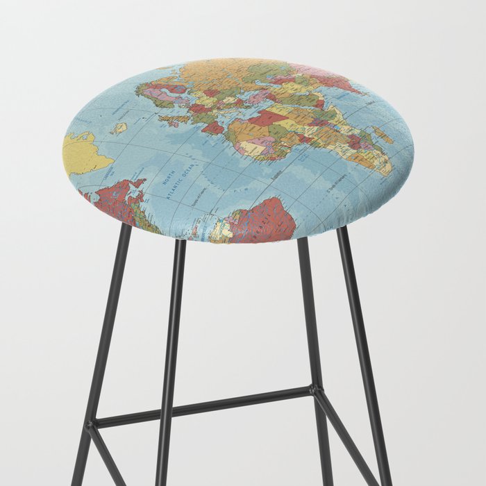 World Map Stool Gallery Image 2