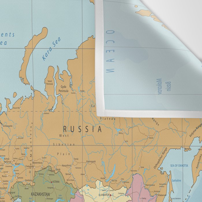 World Map Wall Tapestry Gallery Image 3
