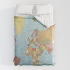 World Map Duvet Cover Gallery Image 6