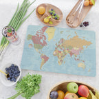 World Map Cutting Board Gallery Image 2