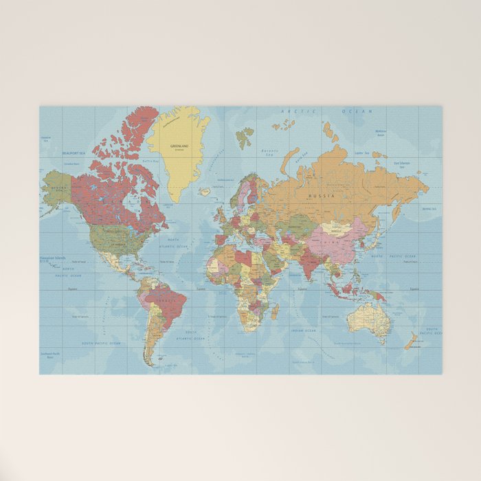 World Map Welcome Mat Gallery Image 1