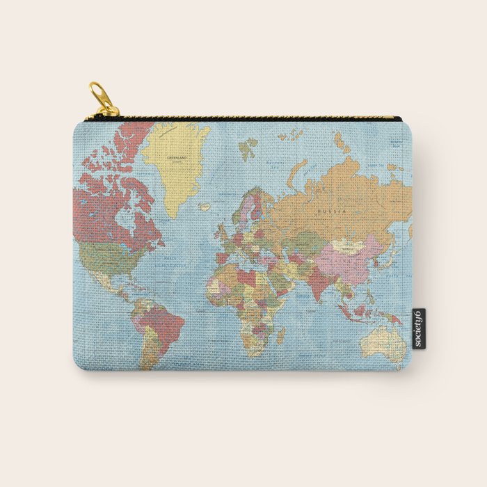 World Map Carry All Pouch Gallery Image 1