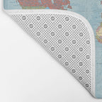 World Map Bath Mat Gallery Image 2