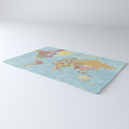 World Map Rug Gallery Image 3
