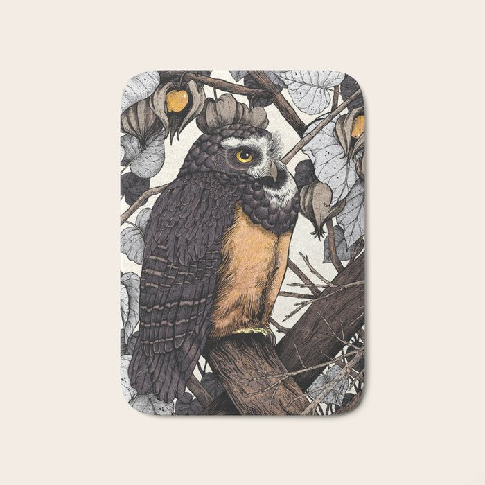 Spectacled Owl Bath Mat Gallery Image 1