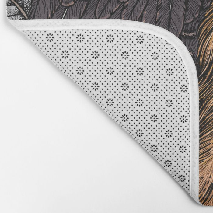 Spectacled Owl Bath Mat Gallery Image 2