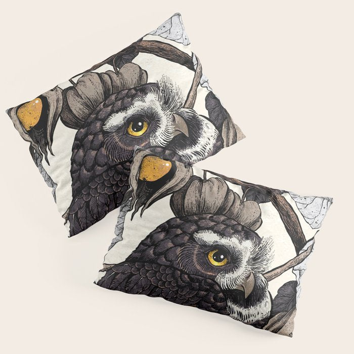 Spectacled Owl Pillow Sham Gallery Image 3