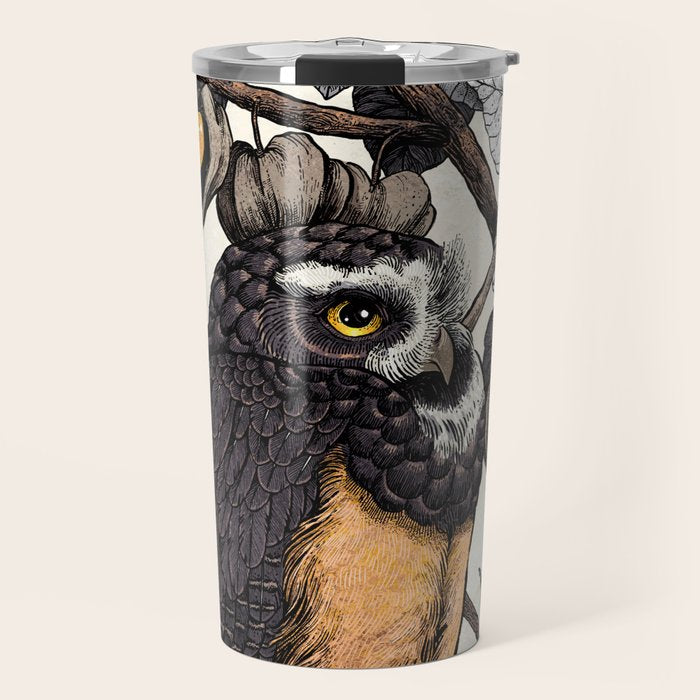 Spectacled Owl Travel Mug Gallery Image 1