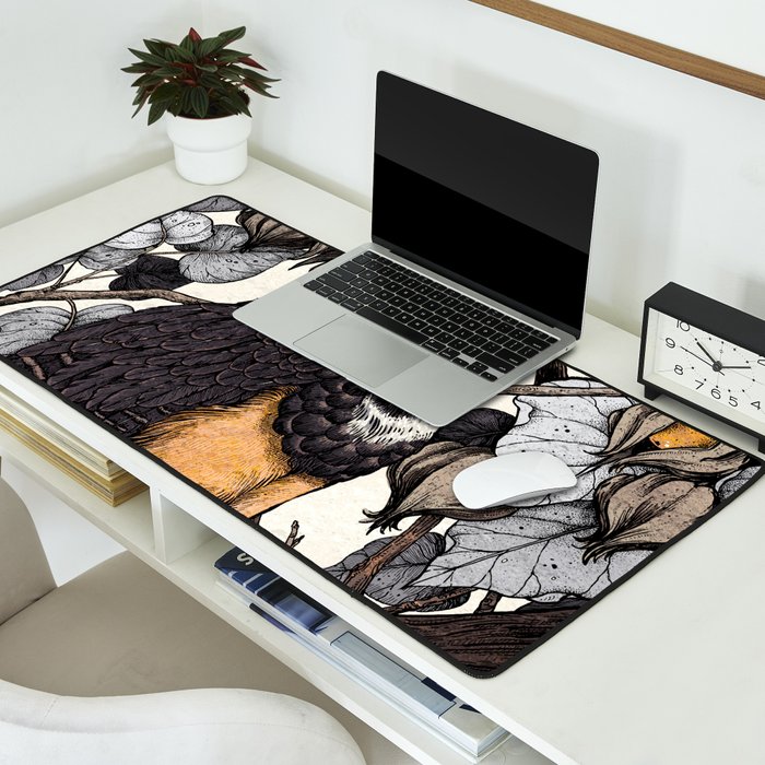 Spectacled Owl Desk Mat Gallery Image 2