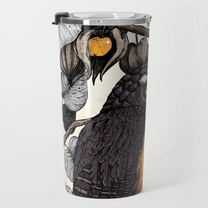 Spectacled Owl Travel Mug Gallery Image 3