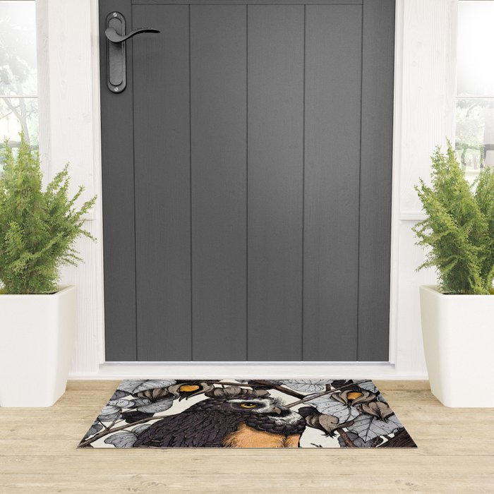 Spectacled Owl Welcome Mat Gallery Image 3