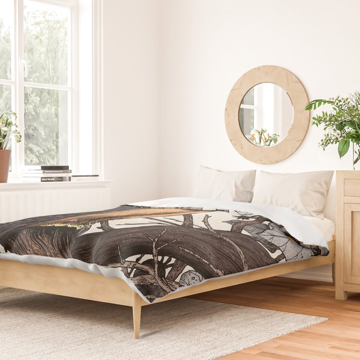 Spectacled Owl Duvet Cover Gallery Image 2