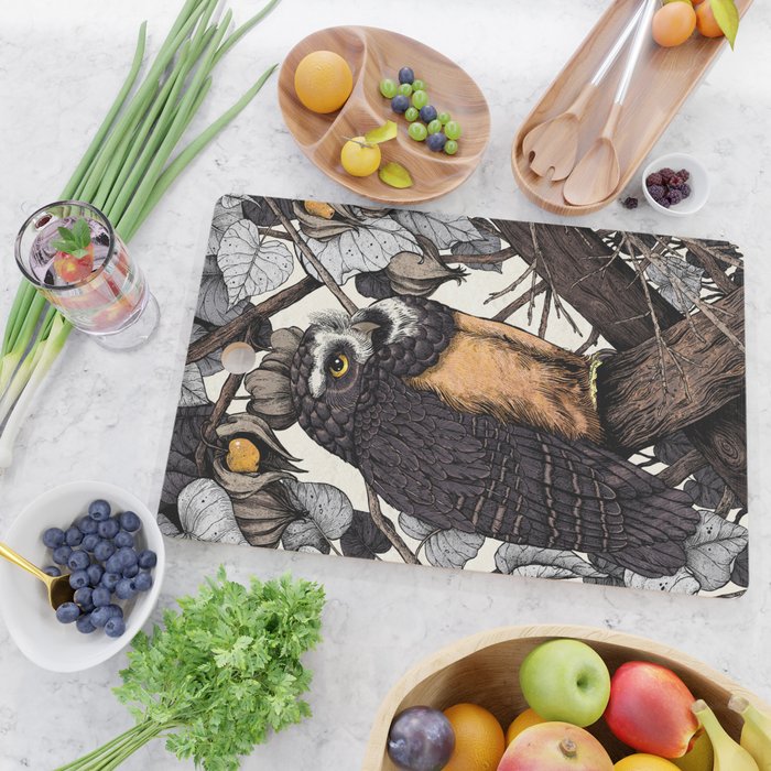 Spectacled Owl Cutting Board Gallery Image 2