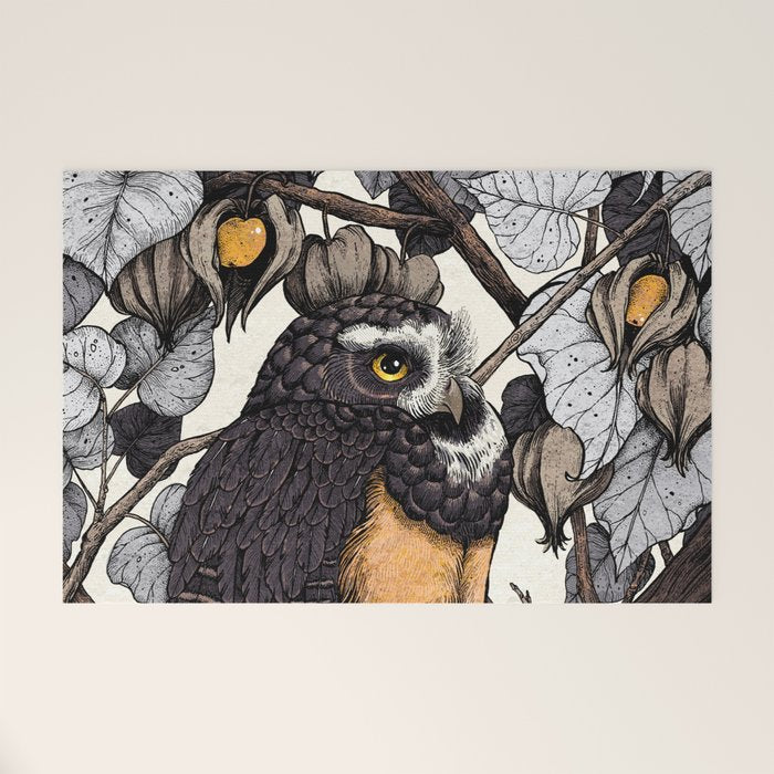 Spectacled Owl Welcome Mat Gallery Image 1