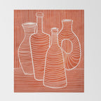 VASES 01: Terracotta Edition Throw Blanket Gallery Image 2