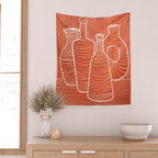 VASES 01: Terracotta Edition Wall Tapestry Gallery Image 2